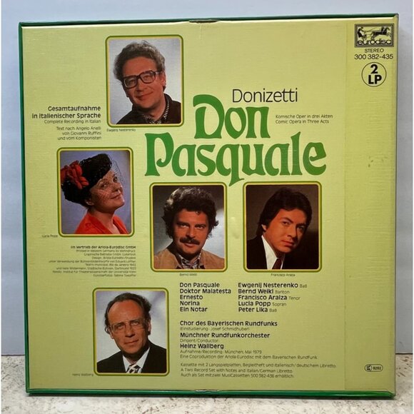 Donizetti Don Pasquale 2LP Box Set Eurodisc German Import VG+/NM Vinyl + Booklet - Picture 4 of 12